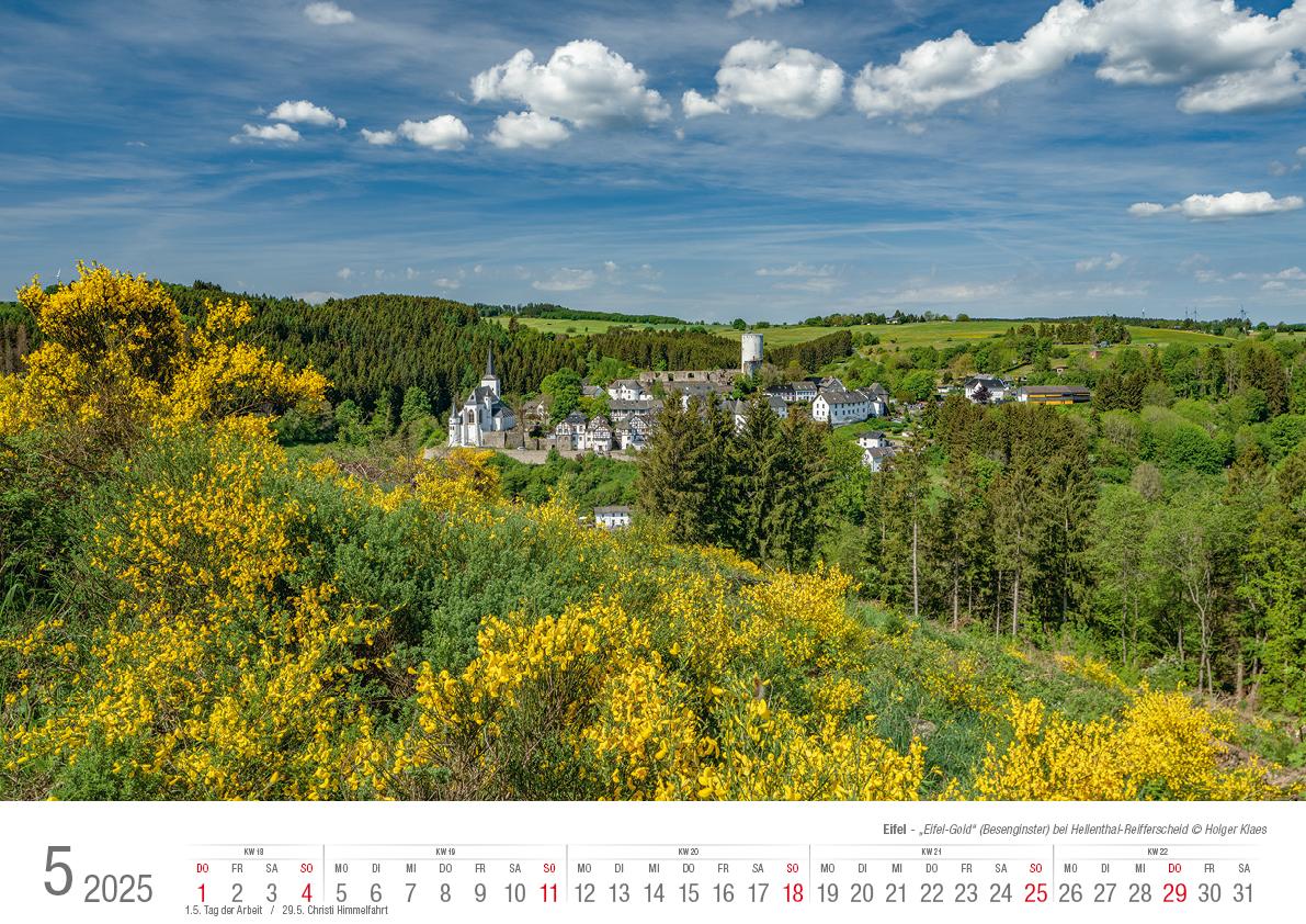 Eifel 2025 Bildkalender A3 Spiralbindung