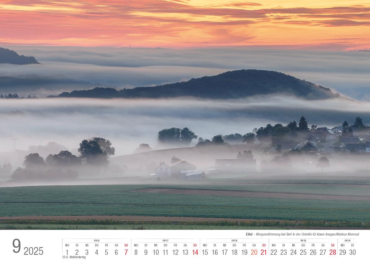 Eifel 2025 Bildkalender A3 Spiralbindung