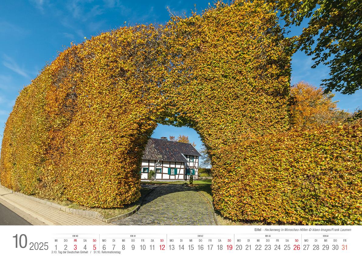 Eifel 2025 Bildkalender A3 Spiralbindung