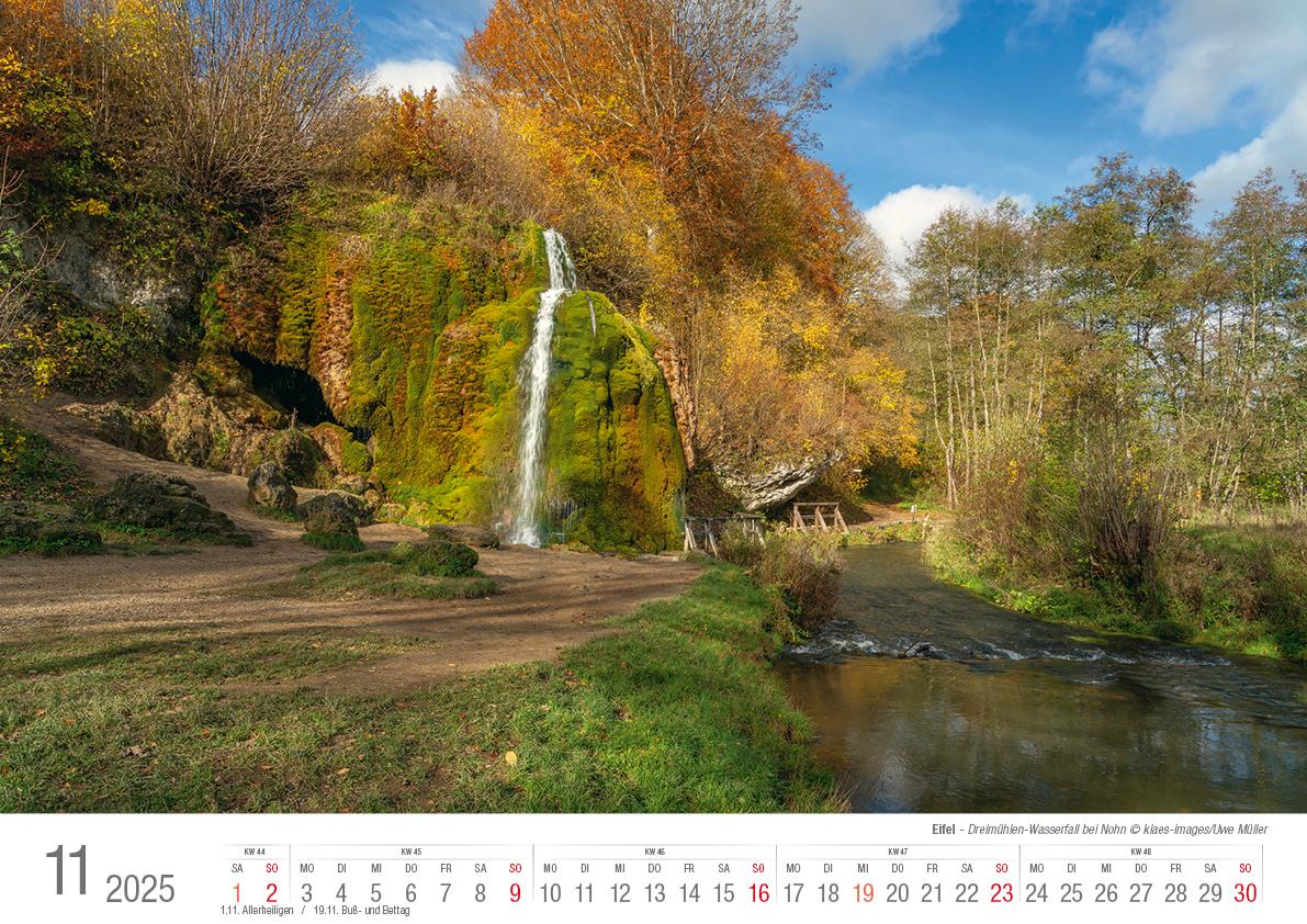 Eifel 2025 Bildkalender A3 Spiralbindung