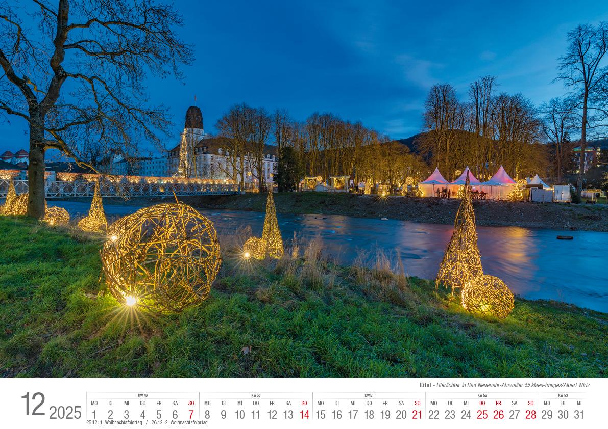 Eifel 2025 Bildkalender A3 Spiralbindung