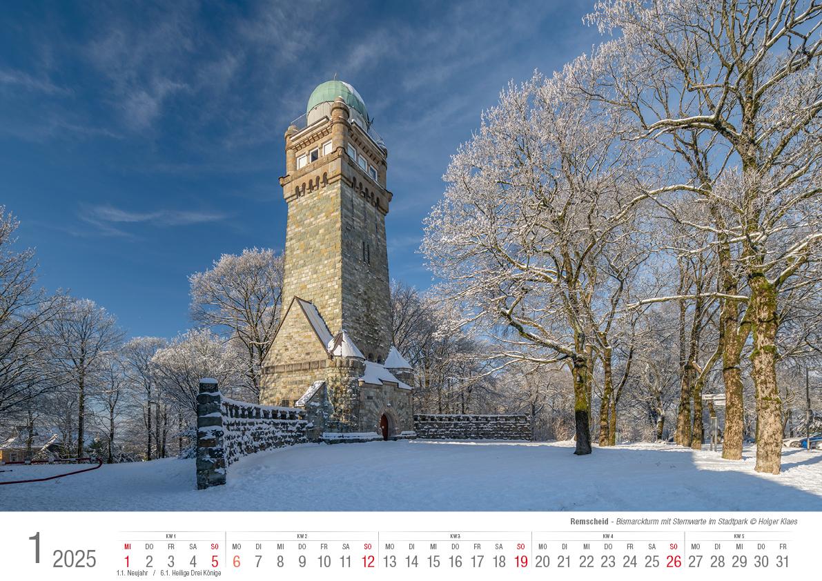 Remscheid 2025 Bildkalender A3 Spiralbindung