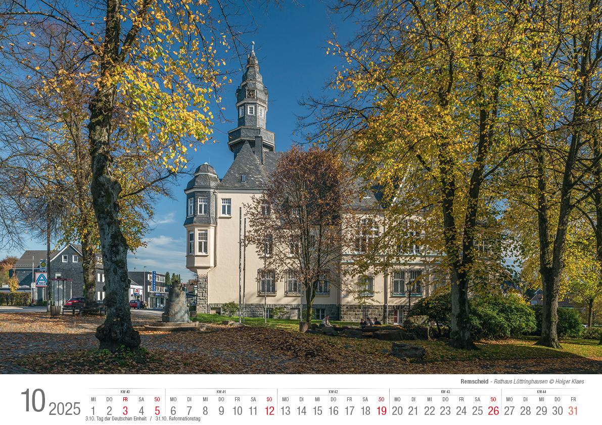 Remscheid 2025 Bildkalender A3 Spiralbindung