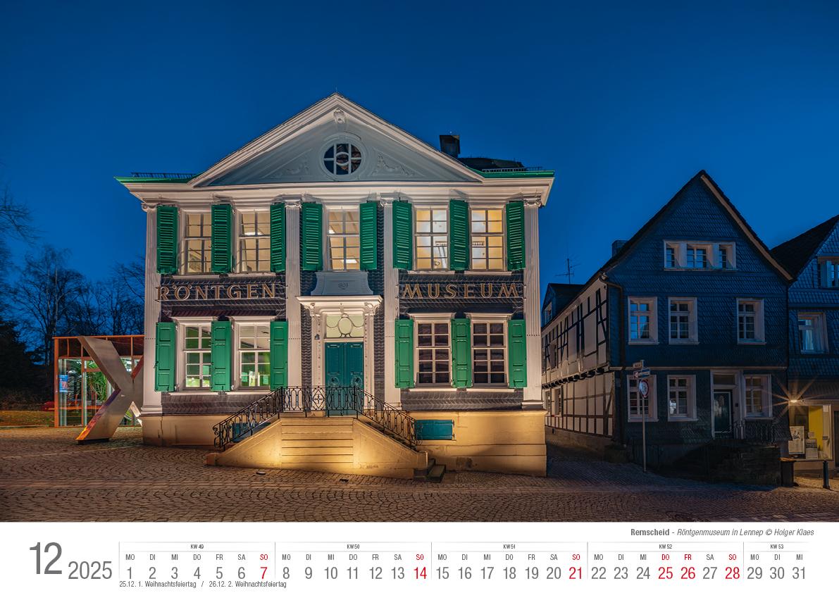 Remscheid 2025 Bildkalender A3 Spiralbindung