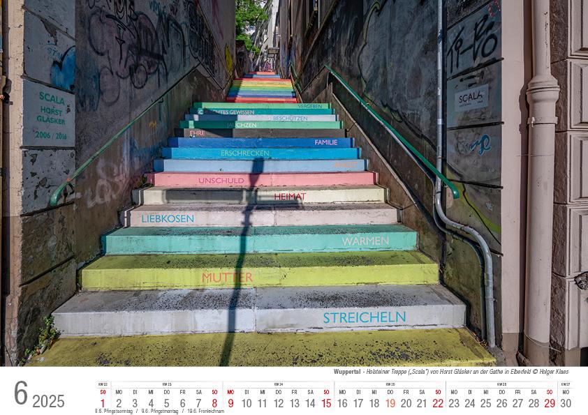 Wuppertal 2025 Bildkalender A4 Spiralbindung