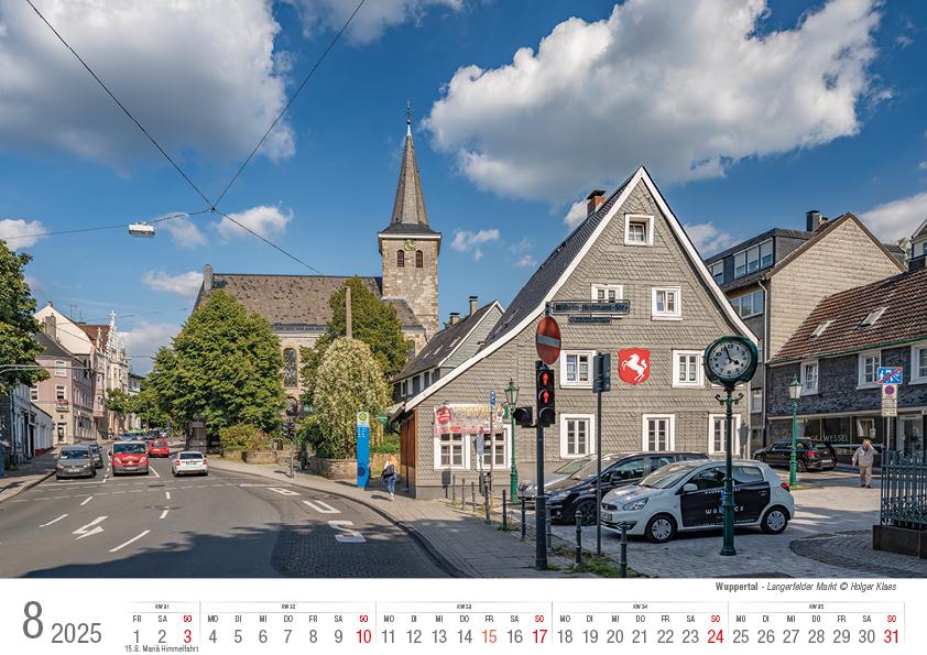 Wuppertal 2025 Bildkalender A4 Spiralbindung