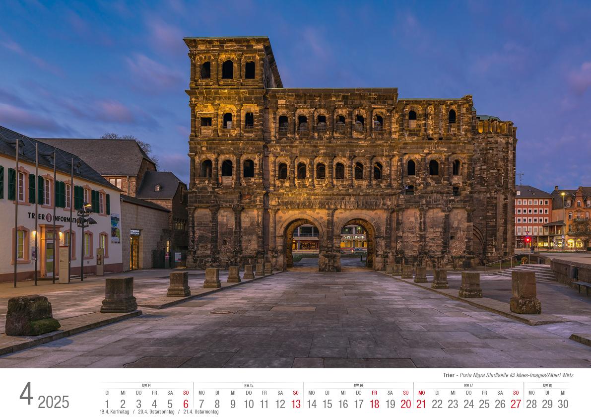 Trier 2025 Bildkalender A3 Spiralbindung