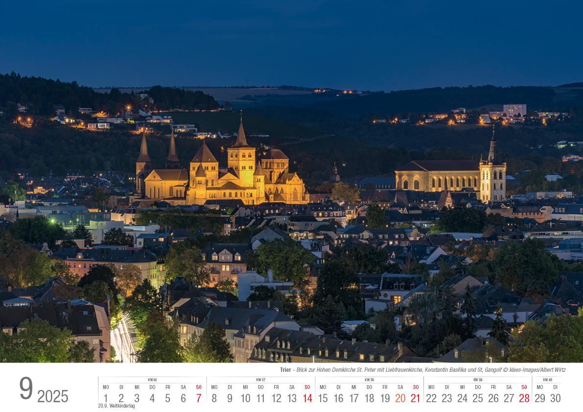 Trier 2025 Bildkalender A3 Spiralbindung