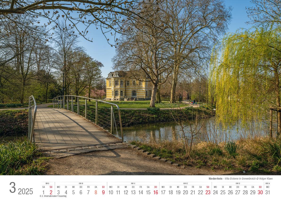 Niederrhein 2025 Bildkalender A3 Spiralbindung