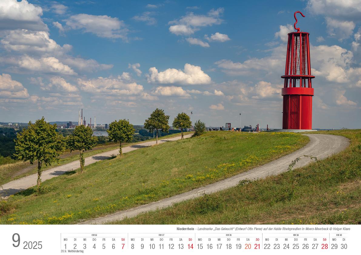 Niederrhein 2025 Bildkalender A3 Spiralbindung