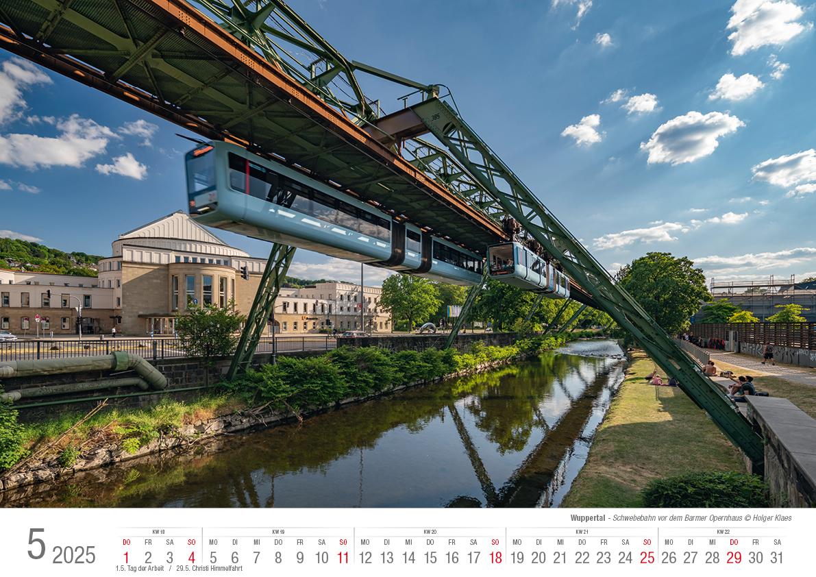 Wuppertal 2025 Bildkalender A3 Spiralbindung