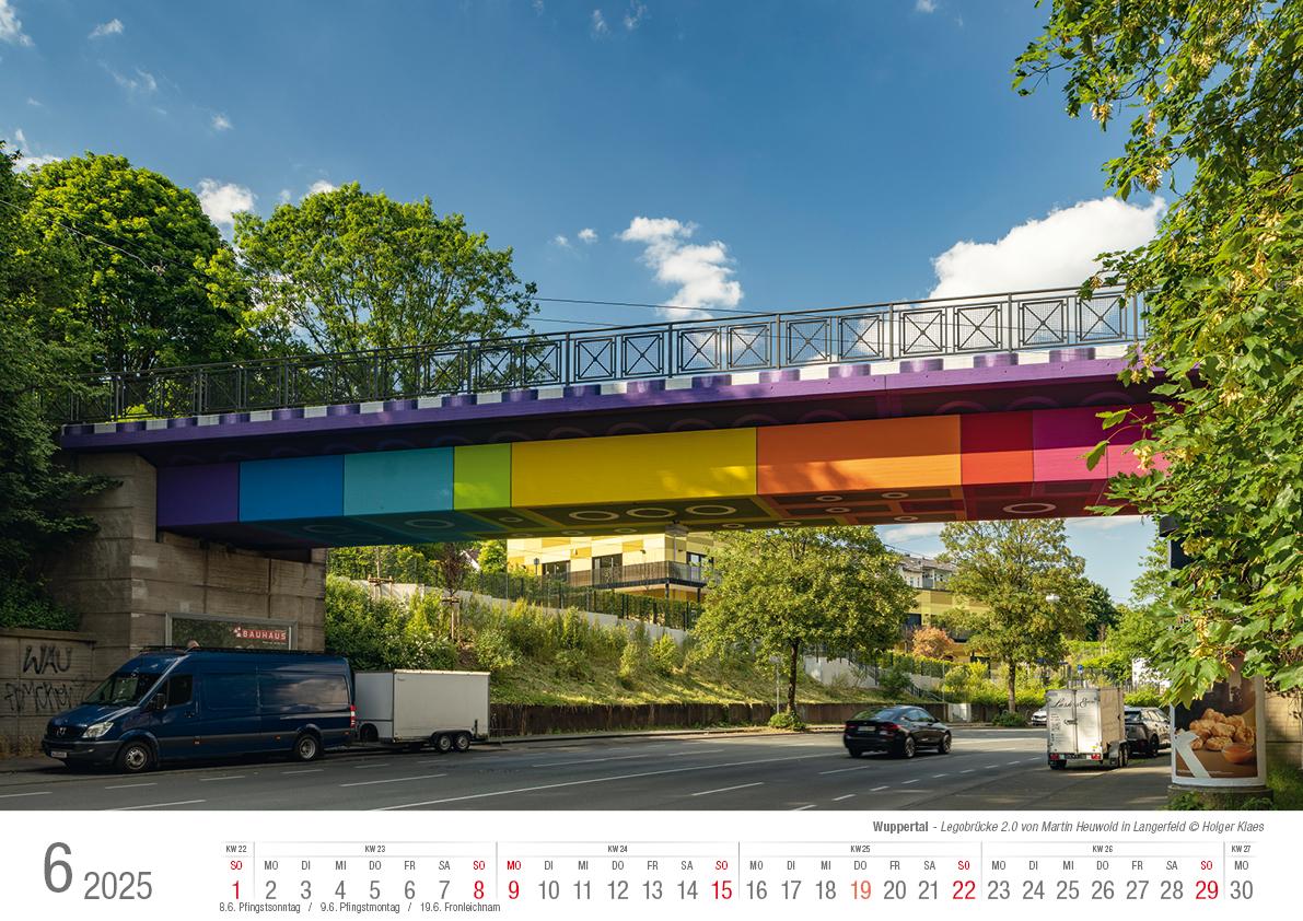 Wuppertal 2025 Bildkalender A3 Spiralbindung