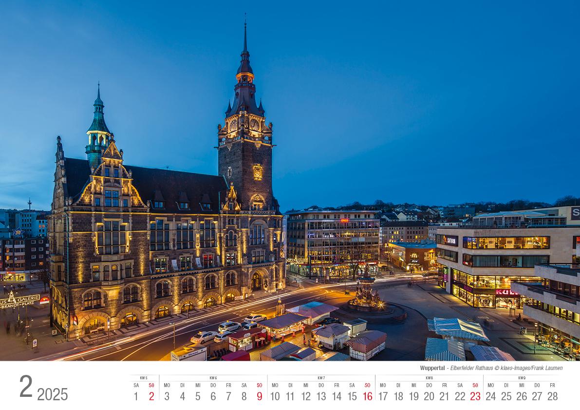 Wuppertal 2025 Bildkalender A3 Spiralbindung