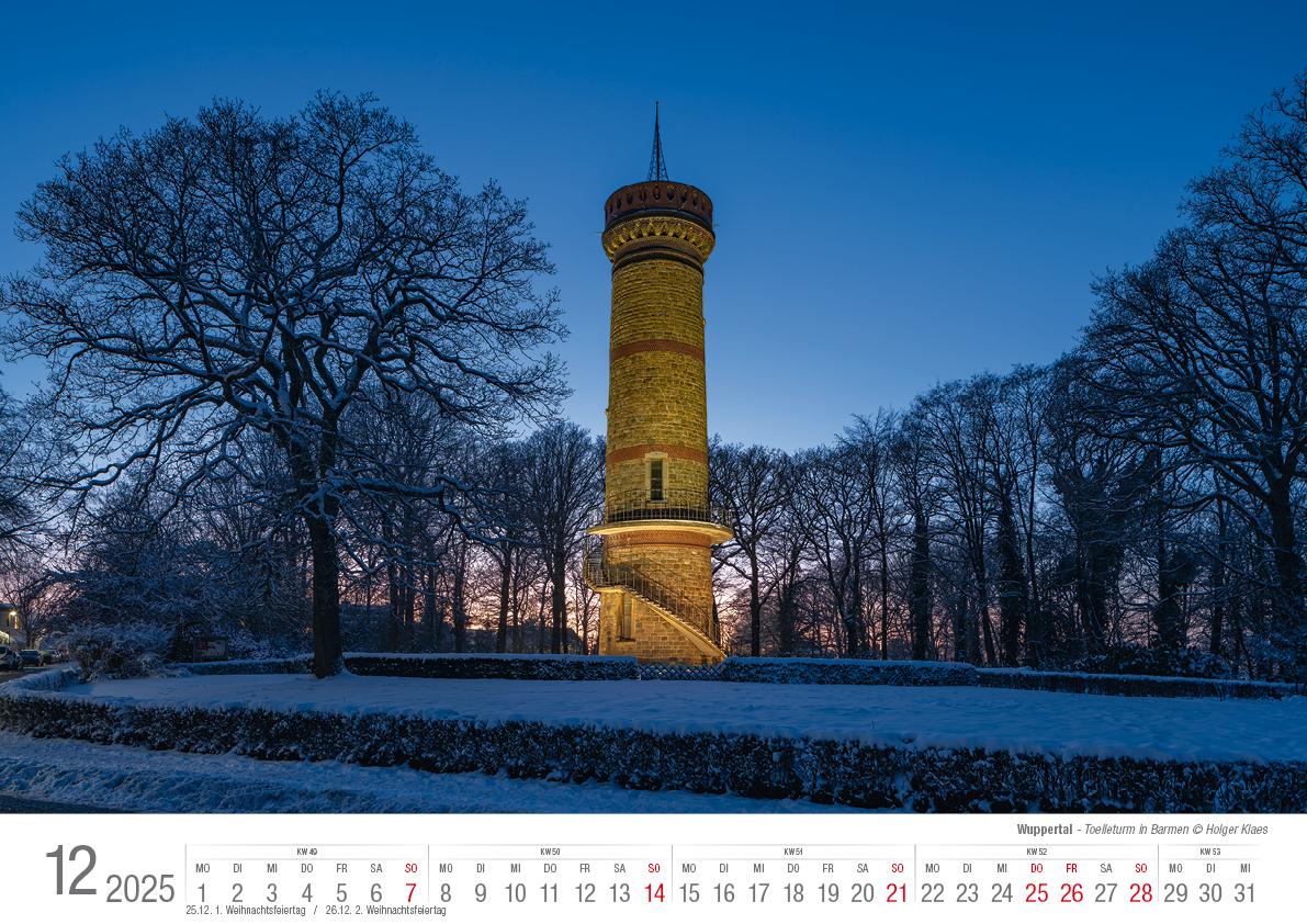 Wuppertal 2025 Bildkalender A3 Spiralbindung