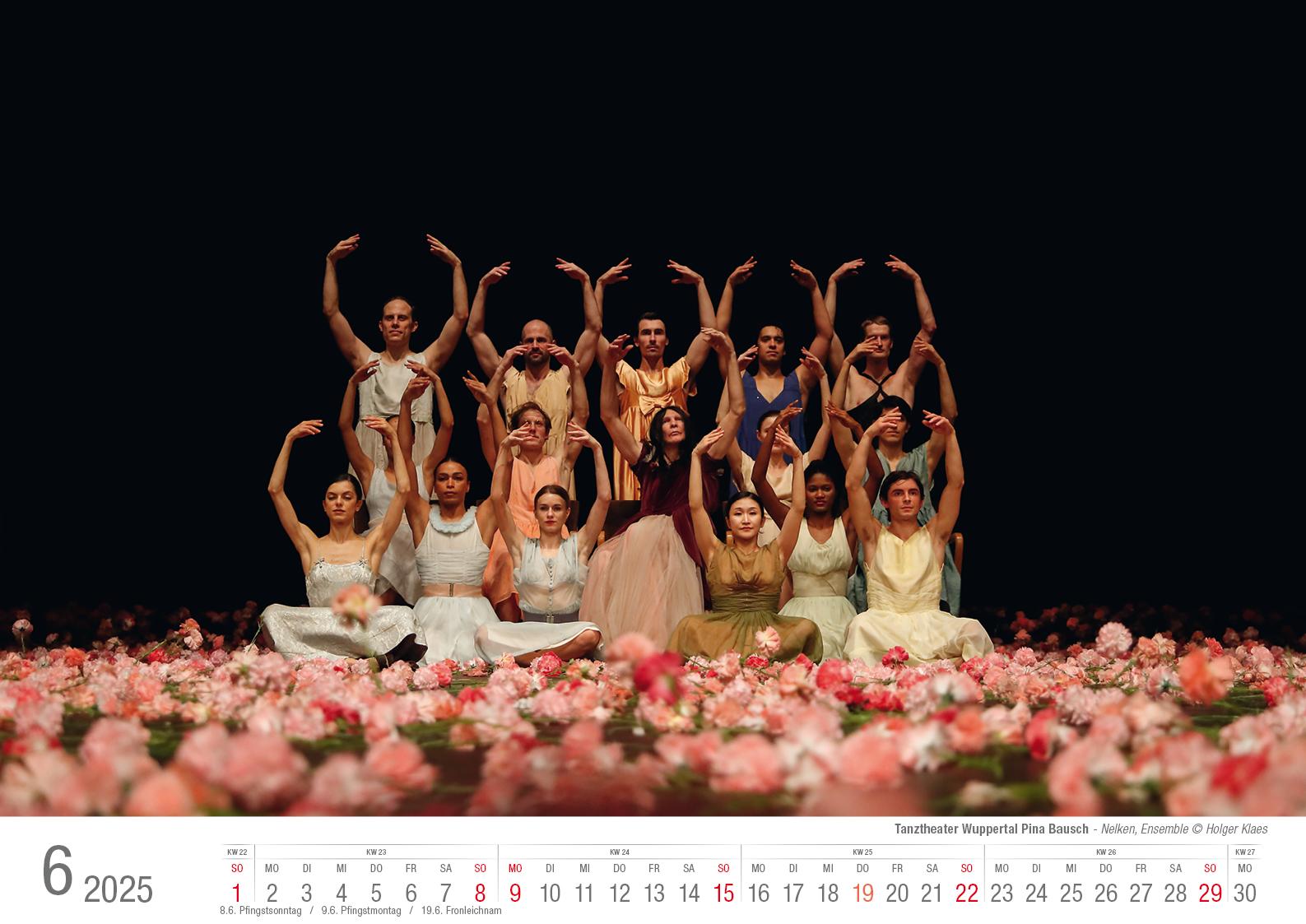 Tanztheater Wuppertal Pina Bausch 2025 Bildkalender A3 Spiralbindung