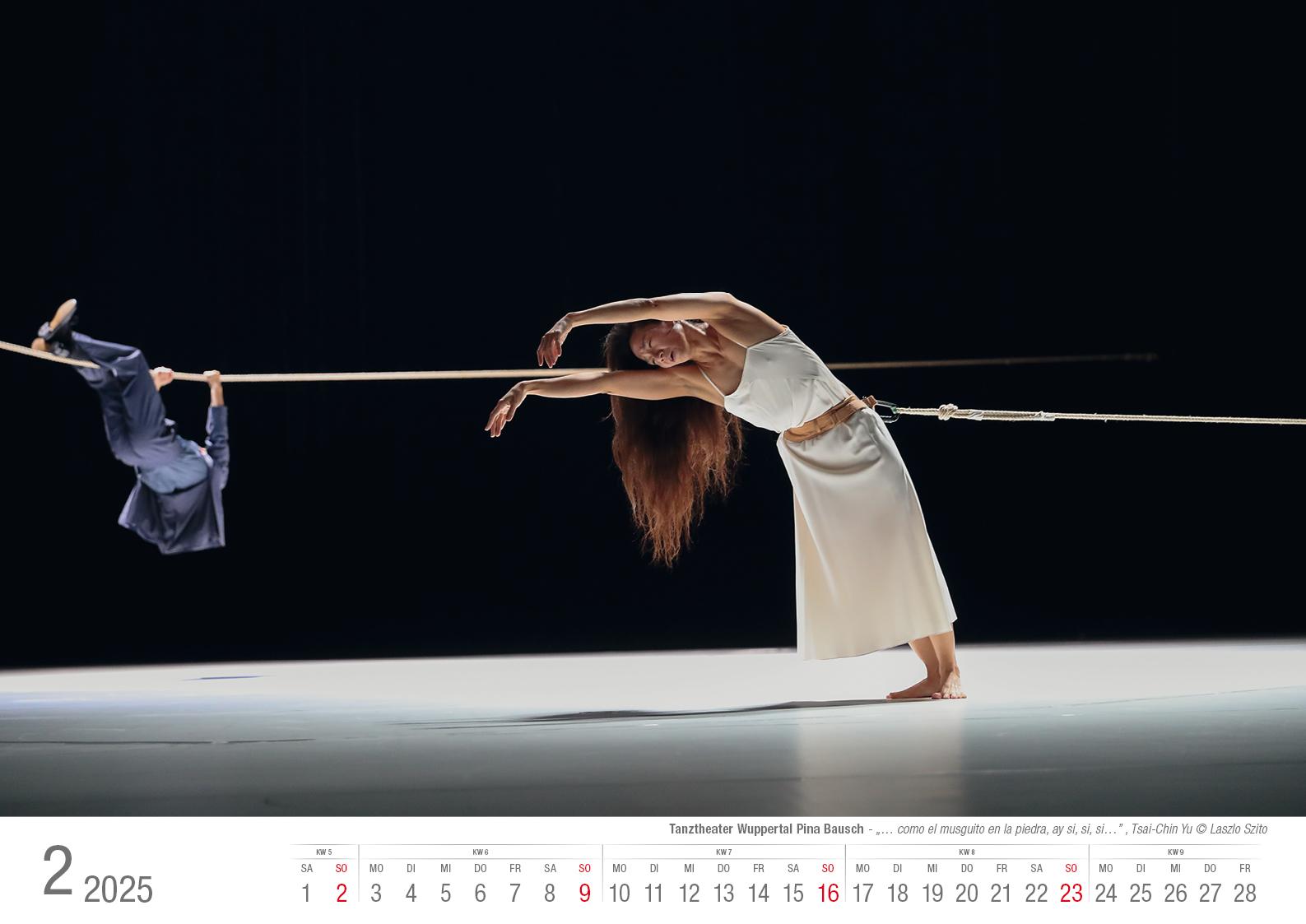 Tanztheater Wuppertal Pina Bausch 2025 Bildkalender A3 Spiralbindung