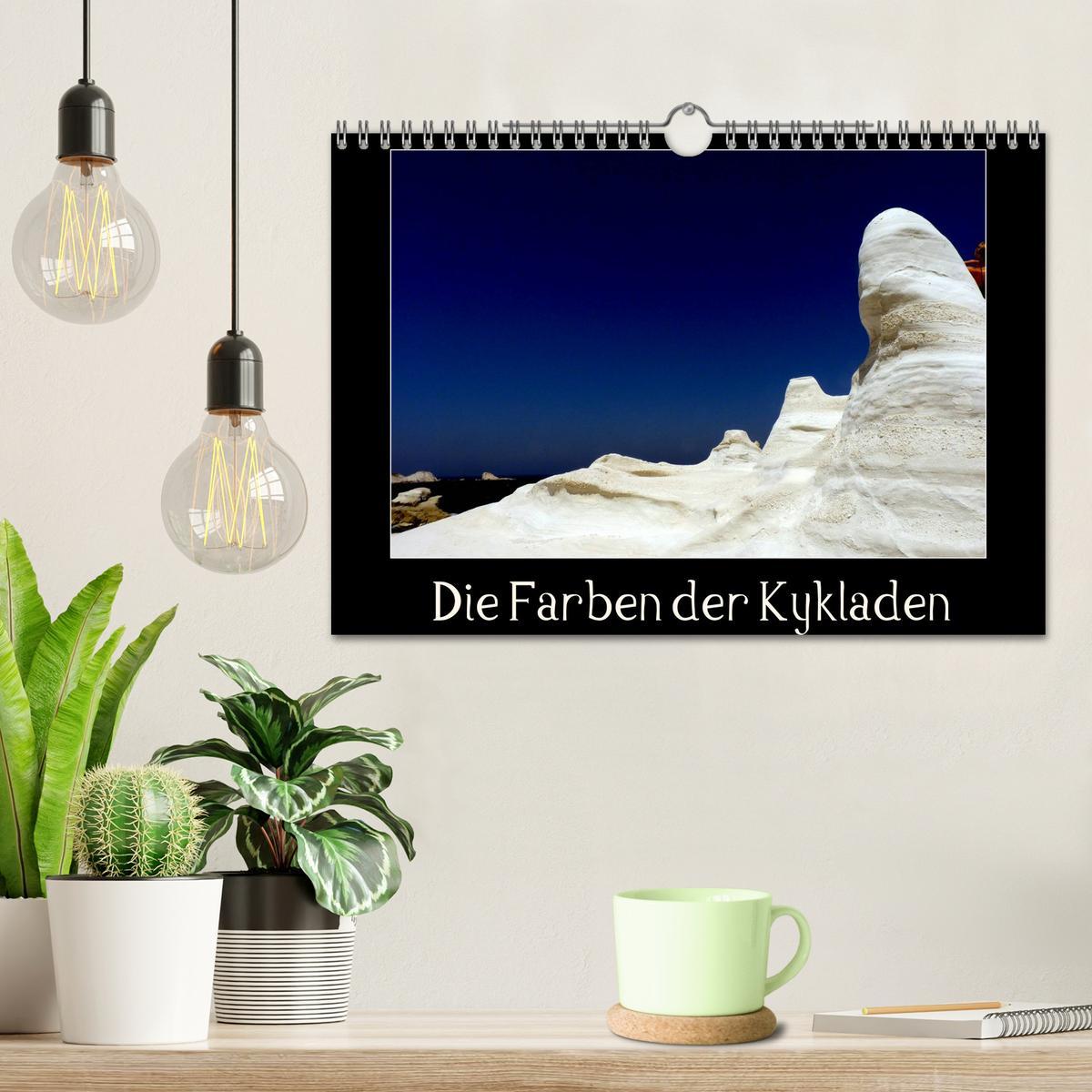 Die Farben der Kykladen (Wandkalender 2025 DIN A4 quer), CALVENDO Monatskalender