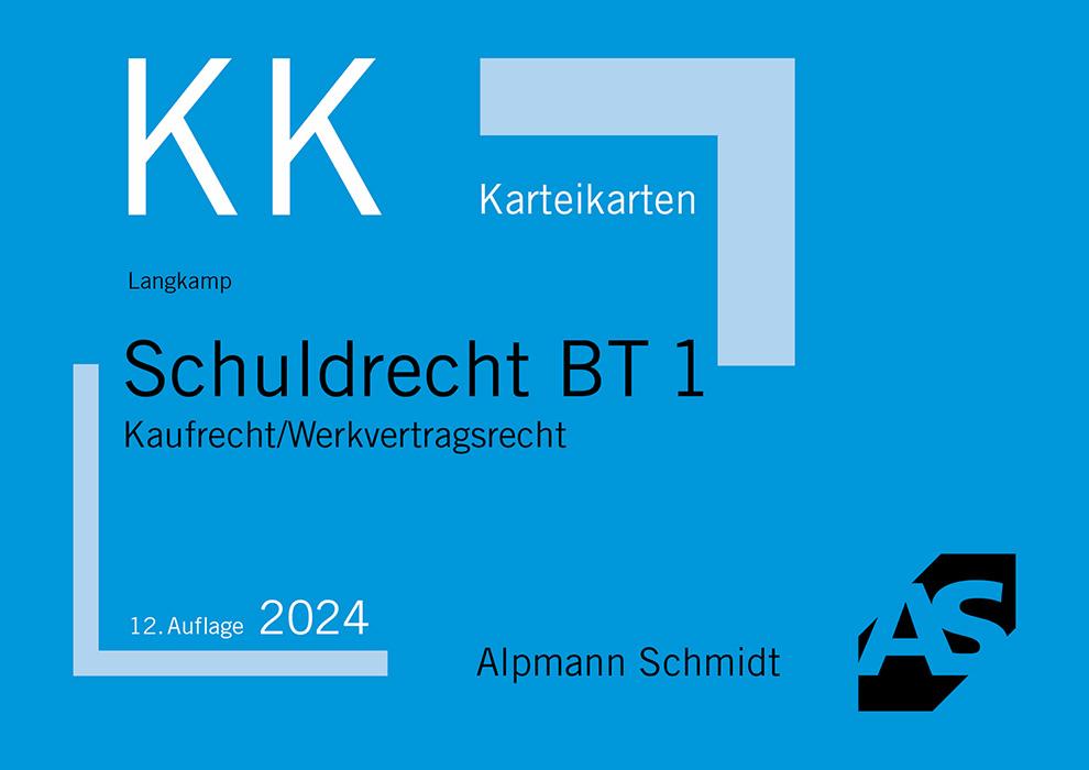 Karteikarten Schuldrecht BT 1