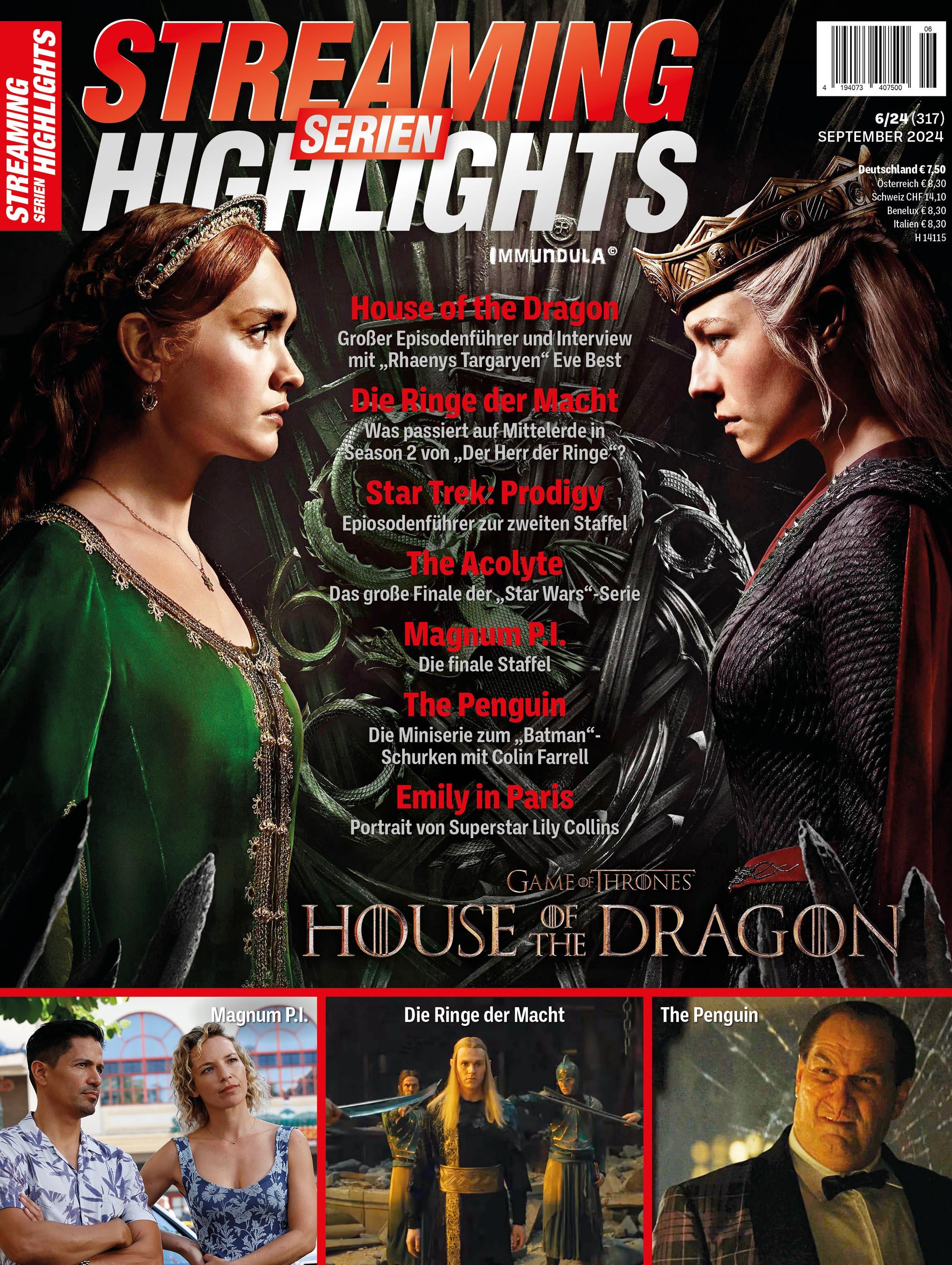 STREAMING SERIEN HIGHLIGHTS. Ausgabe September 2024 (#317)