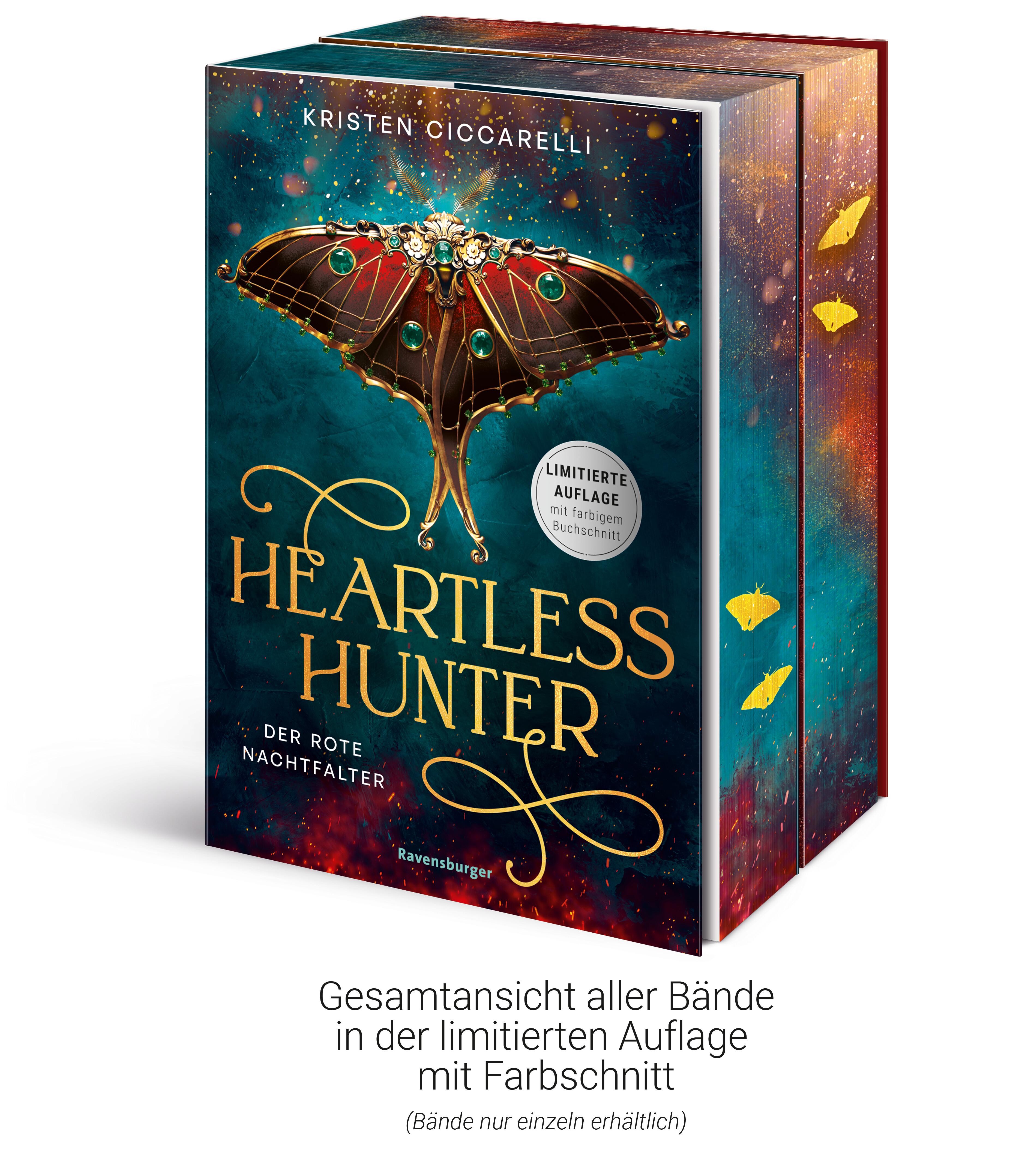 Heartless Hunter. Der rote Nachtfalter, Band 1 (Knisternde New-Adult-Romantasy | Limitierte Auflage mit Farbschnitt)