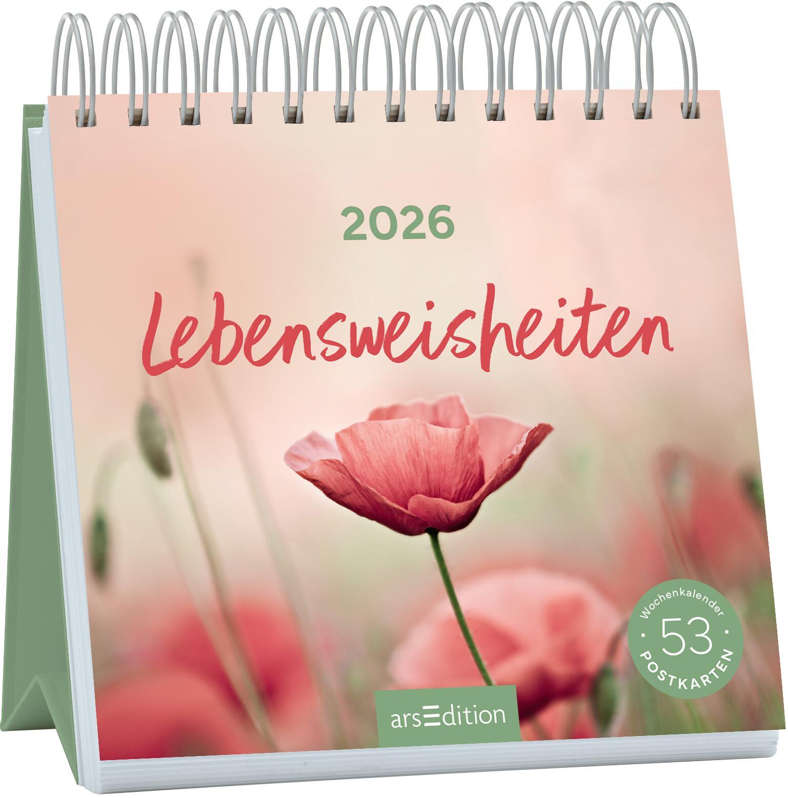 Postkartenkalender Lebensweisheiten 2026