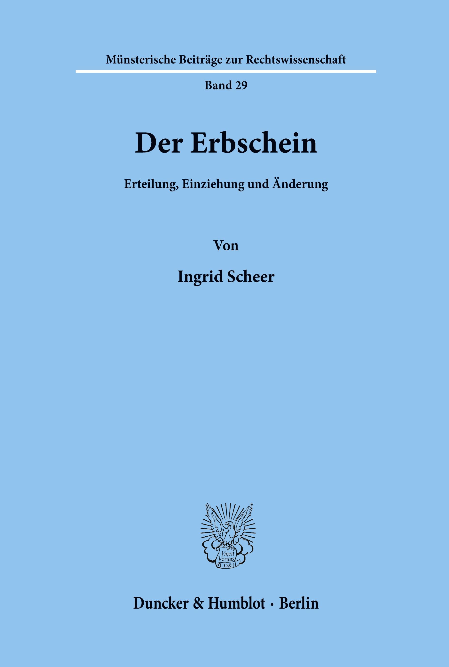 Der Erbschein.