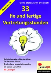 33 fix und fertige Vertretungsstunden, GS