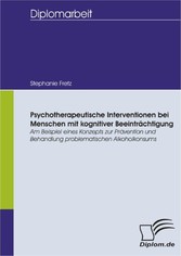 Psychotherapeutische Interventionen bei Menschen mit kognitiver Beeinträchtigung