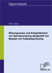 Wirkungsweise und Erfolgsfaktoren von Sportsponsoring dargestellt am Beispiel von Fußballsponsoring