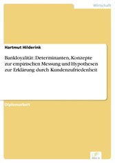 Bankloyalität: Determinanten, Konzepte zur empirischen Messung und Hypothesen zur Erklärung durch Kundenzufriedenheit