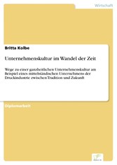 Unternehmenskultur im Wandel der Zeit