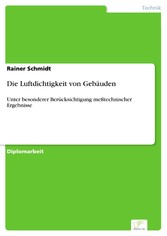 Die Luftdichtigkeit von Gebäuden