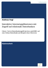 Interaktive Internetapplikationen mit Zugriff auf relationale Datenbanken