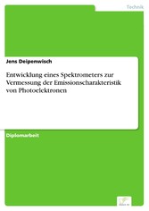 Entwicklung eines Spektrometers zur Vermessung der Emissionscharakteristik von Photoelektronen