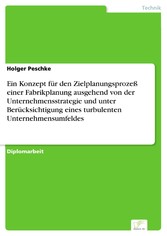 Ein Konzept für den Zielplanungsprozeß einer Fabrikplanung ausgehend von der Unternehmensstrategie und unter Berücksichtigung eines turbulenten Unternehmensumfeldes