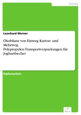 Ökobilanz von Einweg Karton- und Mehrweg Polypropylen-Transportverpackungen für Joghurtbecher