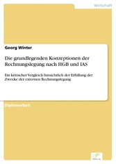 Die grundlegenden Konzeptionen der Rechnungslegung nach HGB und IAS