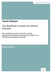 Der Begriff des Grundes bei Meister Eckehart