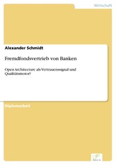 Fremdfondsvertrieb von Banken