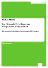 Die Öko-Audit-Verordnung der Europäischen Gemeinschaft