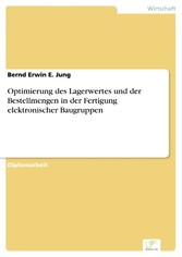 Optimierung des Lagerwertes und der Bestellmengen in der Fertigung elektronischer Baugruppen