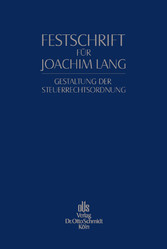 Festschrift für Joachim Lang zum 70. Geburtstag