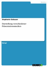 Darstellung verschiedener Präsentationsmedien