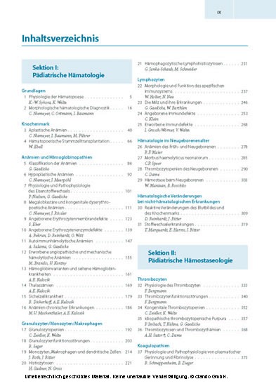 Pädiatrische Hämatologie und Onkologie