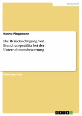 Die Berücksichtigung von Branchenspezifika bei der Unternehmensbewertung