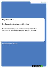 Hedging in Academic Writing