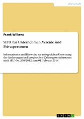 SEPA für Unternehmen, Vereine und Privatpersonen