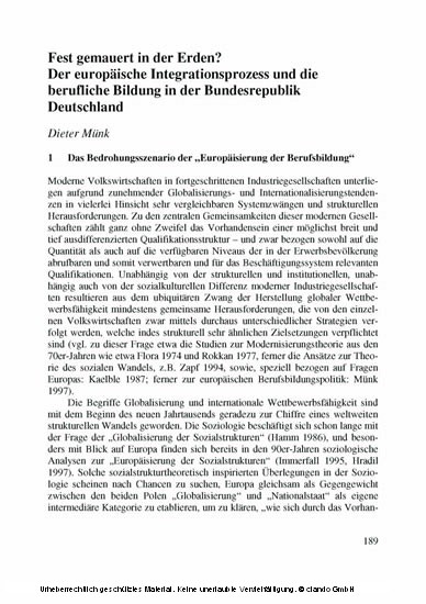 Das Berufsbildungssytem in Deutschland