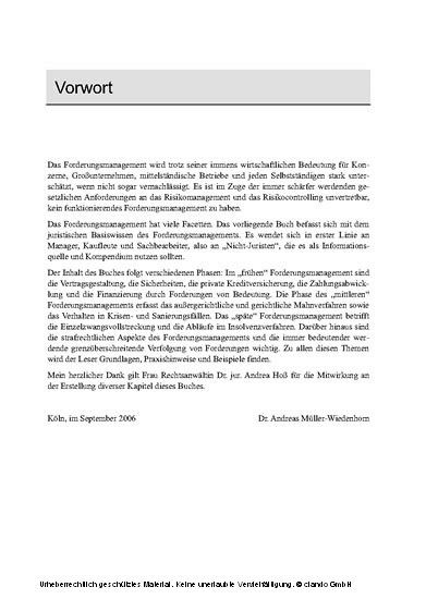 Praxishandbuch Forderungsmanagement