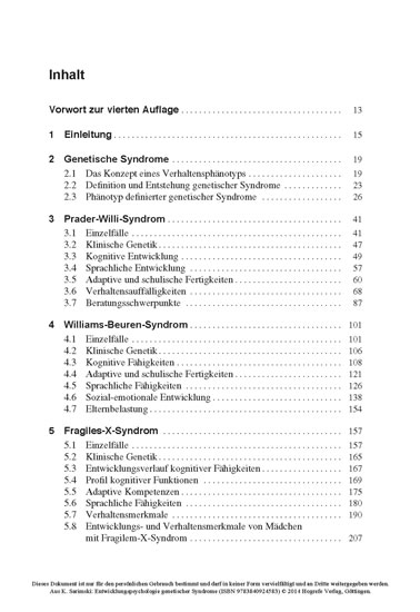 Entwicklungspsychologie genetischer Syndrome